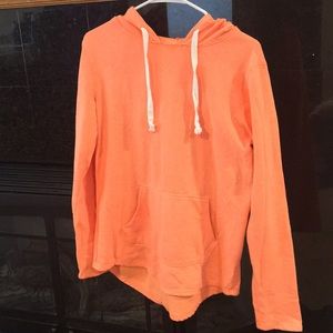 Neon orange sweatshirt